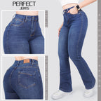 Jeans Skinny Flare Tiro Alto 2033