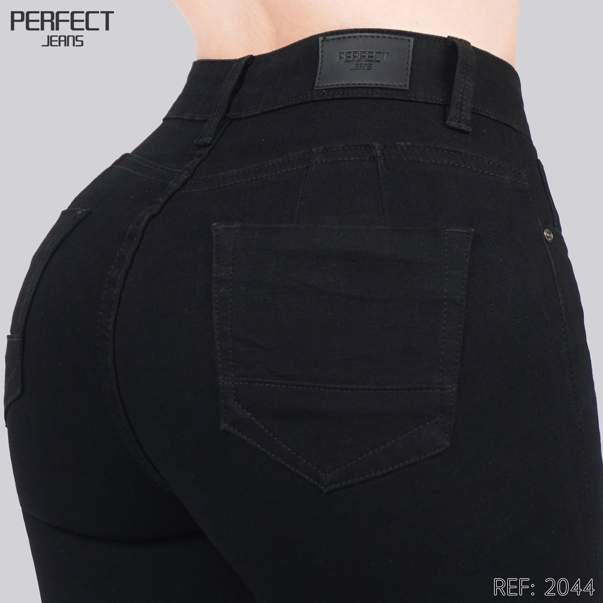 Jeans Skinny Flare Tiro Alto 2044
