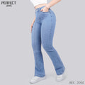 Jeans Skinny Flare Tiro Alto 2050