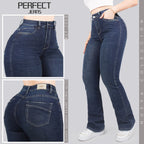 Jeans Skinny Flare Tiro Alto 2058