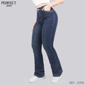 Jeans Skinny Flare Tiro Alto 2058