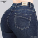 Jeans Skinny Flare Tiro Alto 2058