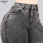 Jeans Skinny Flare Tiro Alto 2063
