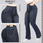 Jeans Skinny Flare Tiro Alto 2065