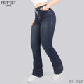 Jeans Skinny Flare Tiro Alto 2065