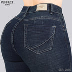 Jeans Skinny Flare Tiro Alto 2065