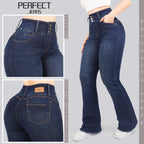 Jeans Skinny Flare Tiro Alto 2071
