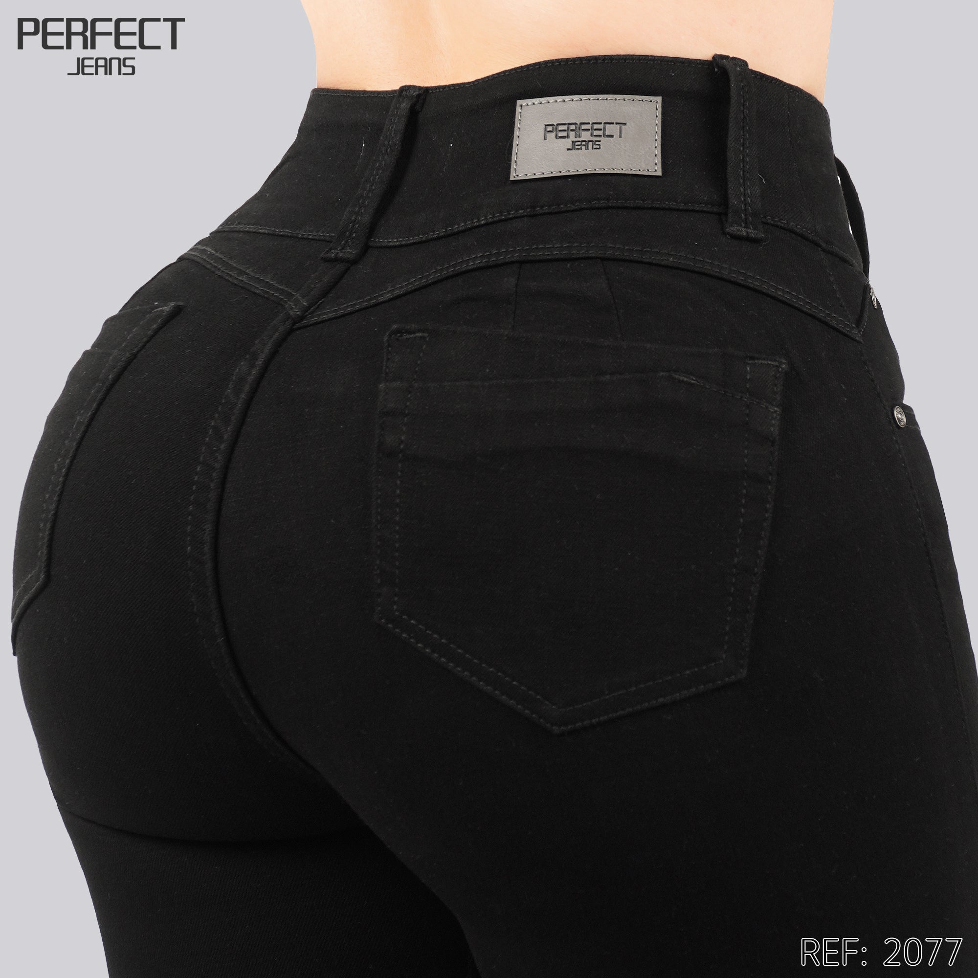 Jeans Skinny Flare Tiro Alto 2077