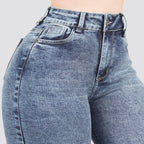 Jeans skinny tiro alto 24434