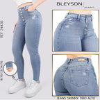 Jeans skinny tiro alto 24436