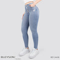 Jeans skinny tiro alto 24436