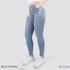 Jeans skinny tiro alto 24436