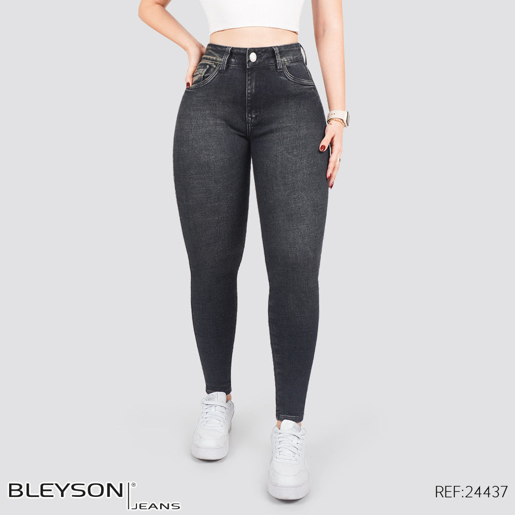 Jeans skinny tiro alto 24437