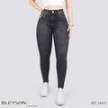 Jeans skinny tiro alto 24437