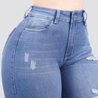 Jeans skinny tiro alto 24439