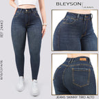 Jeans skinny tiro alto 24443