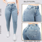 Jeans skinny tiro alto 24445