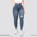 Jeans skinny tiro alto 24447
