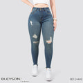 Jeans skinny tiro alto 24449