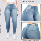 Jeans skinny tiro alto 24453