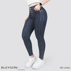 Jeans skinny tiro alto 24463