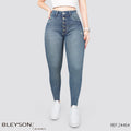 Jeans skinny tiro alto 24464