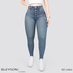 Jeans skinny tiro alto 24464
