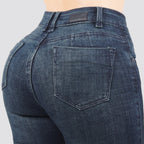 Jeans skinny tiro alto 24465