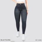 Jeans skinny tiro alto 24466
