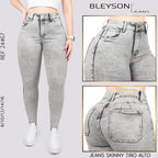 Jeans skinny tiro alto 24467