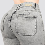 Jeans skinny tiro alto 24467