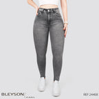 Jeans skinny tiro alto 24468