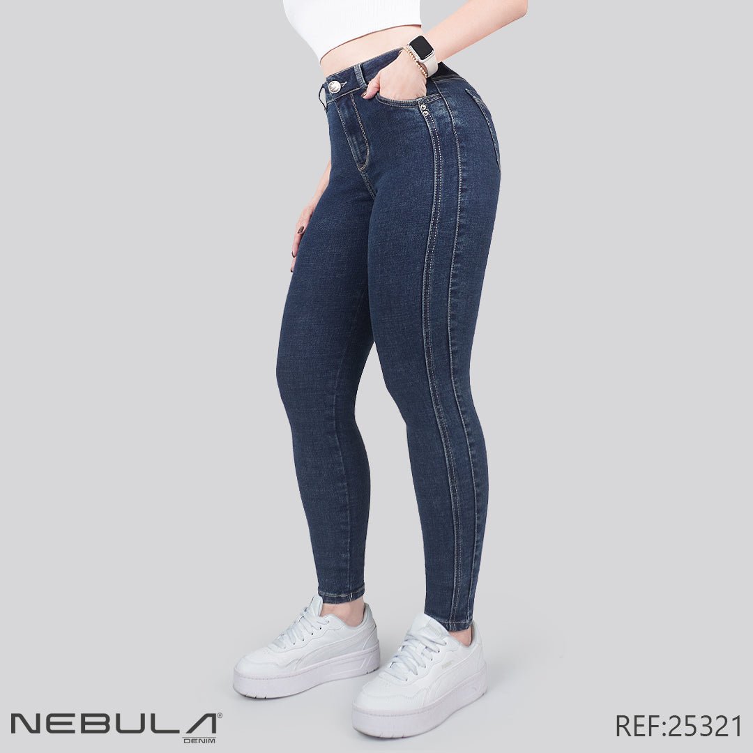 Jeans Skinny Tiro Alto 25321