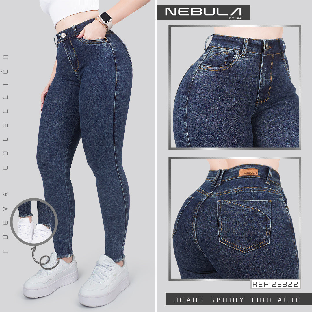 Jeans Skinny Tiro Alto 25322