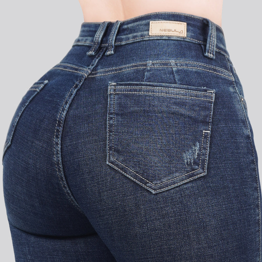 Jeans Skinny Tiro Alto 25403