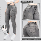 Jeans Skinny Tiro Alto 25414