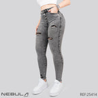 Jeans Skinny Tiro Alto 25414