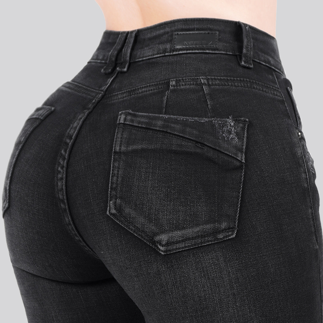 Jeans Skinny Tiro Alto 25415