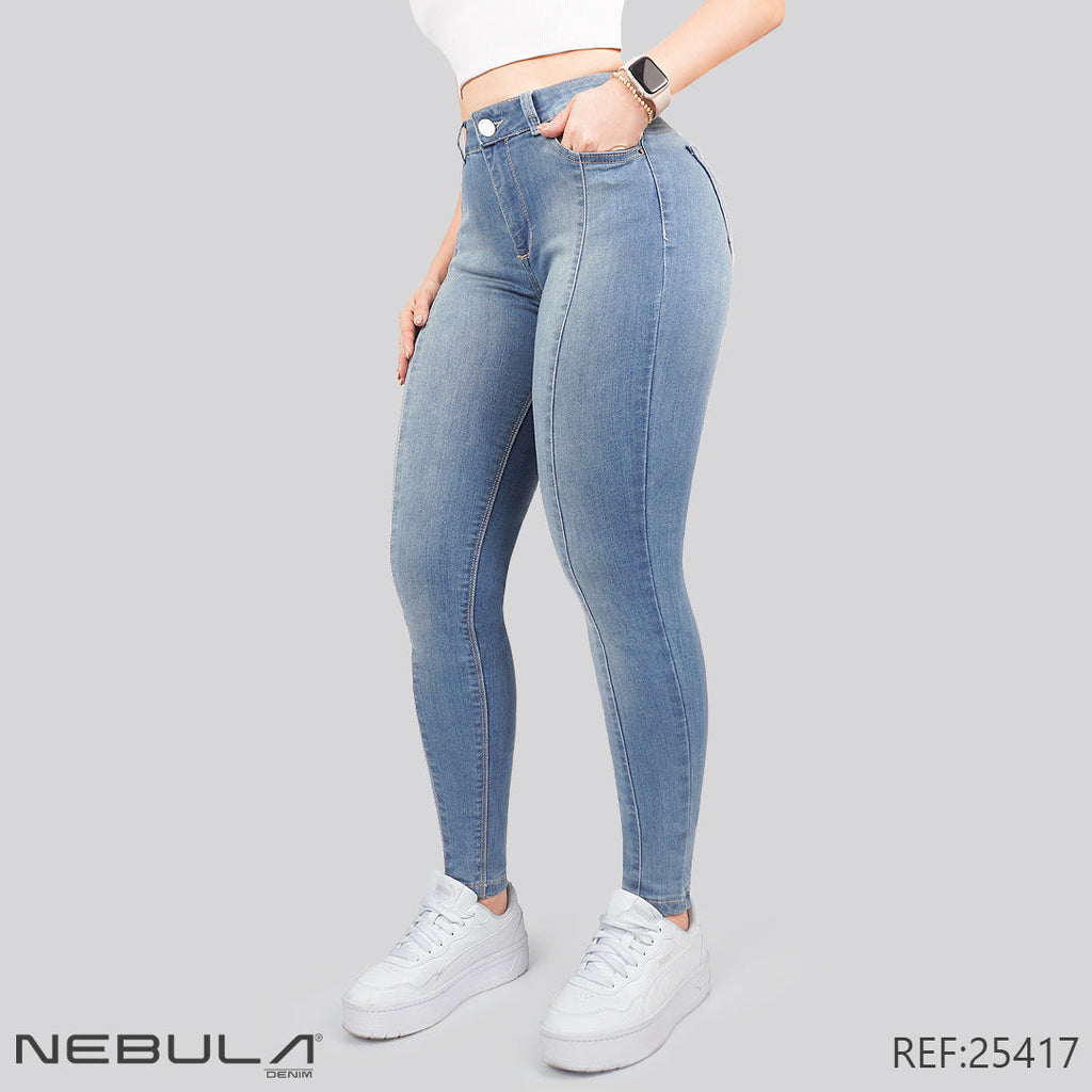 Jeans Skinny Tiro Alto 25417