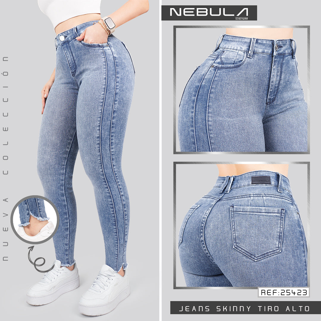Jeans Skinny Tiro Alto 25423