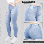 Jeans Skinny Tiro Alto 25424