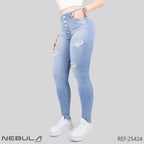 Jeans Skinny Tiro Alto 25424