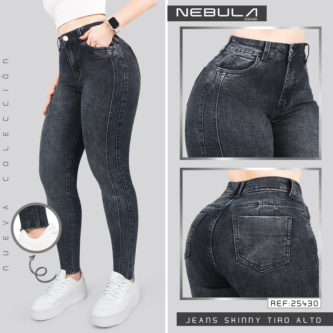 Jeans Skinny Tiro Alto 25430