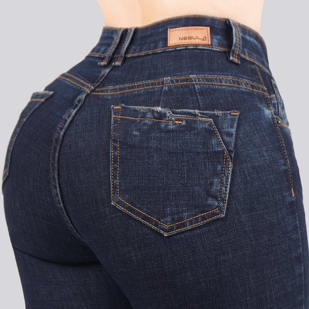 Jeans Skinny Tiro Alto 25434