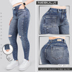 Jeans Skinny Tiro Alto 25442