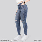 Jeans Skinny Tiro Alto 25442