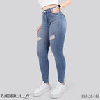 Jeans Skinny Tiro Alto 25443