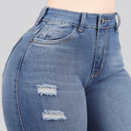 Jeans Skinny Tiro Alto 25443