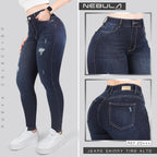 Jeans Skinny Tiro Alto 25444