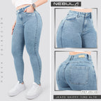 Jeans Skinny Tiro Alto 25449